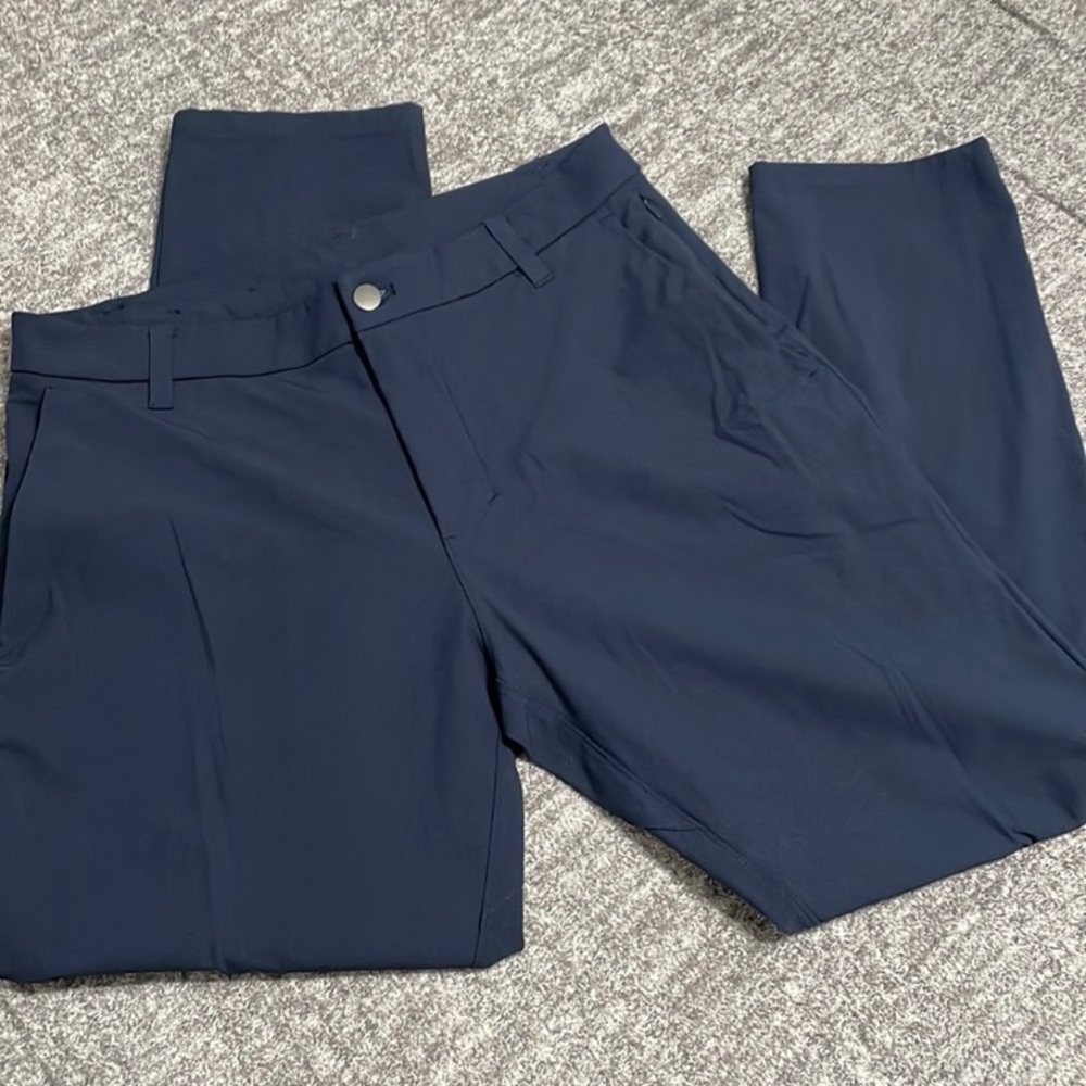 LULULEMON Commission Classic-Fit Pant Warpstreme in Navy Size 32
